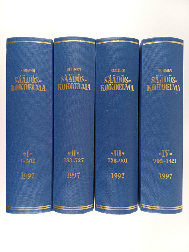 Suomen säädöskokoelma vuodelta 1997 1-4