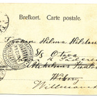 Tyttönen keinussa - Carte Postale, kulk. 1902 - pikkukuva 2