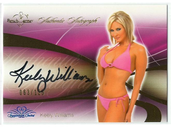 Bench Warmer 2008 SigSer Gold Autograph Keely Williams /125