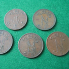 5 kpl 5 penniä - 1875-1917 - pikkukuva 2