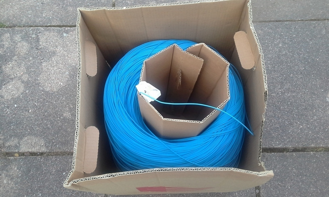 3500 m kytkentäjohtoa 0,75 mm2 monisäikeinen, sininen. Anten