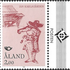 Åland 1993 Pohjola 2,00 mk välilöpari logo ** LaPe 070 - pikkukuva 1