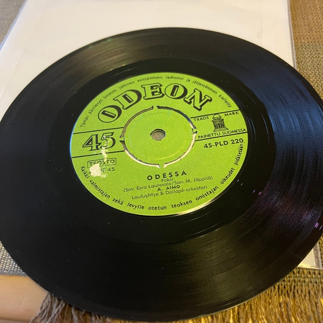 A,AIMO: Odessa * Matka Pariisiin * FIN 1962