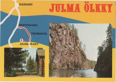 kortti Kuusamo Karhunkierros tai Ruka - erilaisia
