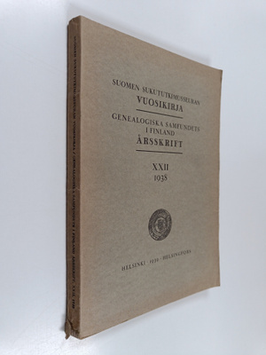 Suomen sukututkimusseuran vuosikirja = Genealogiska samfu...