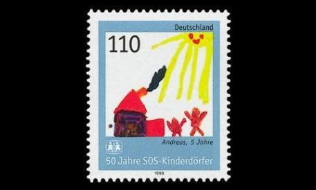 Saksa 2062 ** SOS-lapsikylät 50v (1999)