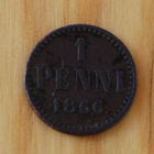 1 penni 1866 Aleksanteri II, Suuriruhtinaskunta - pikkukuva 1