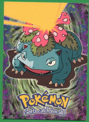 Pokémon Venusaur #03 1999 Topps Pokémon TV Animation s1