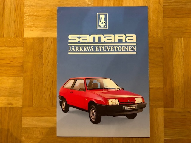 Esite Lada Samara noin vuodelta 1986, 22 sivua