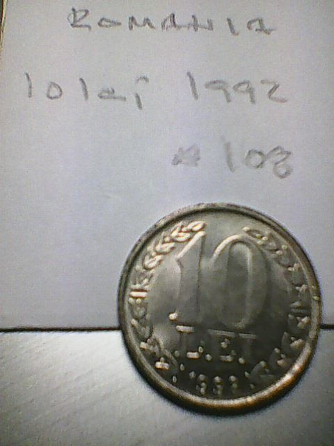 Romania 10 lei 1992, km#108