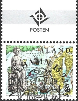 Åland 1995 Pyhä Olavi 4,30 mk välilöpari logo EPL LaPe 105