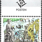 Åland 1995 Pyhä Olavi 4,30 mk välilöpari logo EPL LaPe 105 - pikkukuva 1