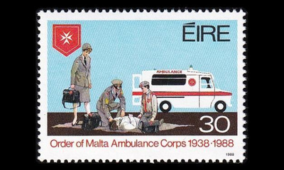 Irlanti 649 ** Malta-ritarikunnan avustuspalvelu 50v (1988)