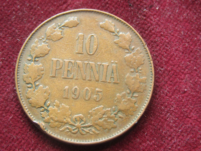 10 penniä 1905