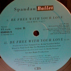 SPANDAU BALLET :: BE FREE WITH YOUR LOVE :: VINYYLI 12" 1989 - pikkukuva 4