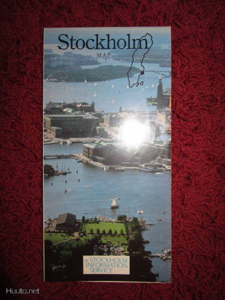 Stockholm map 1987 Tukholman kartta