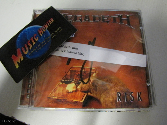MEGADETH - RISK CD MARTY FRIEDMANIN NIMMARILLA
