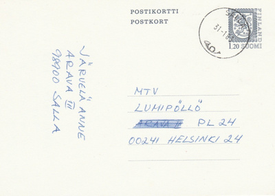 Postileima Salla 31.1.1983