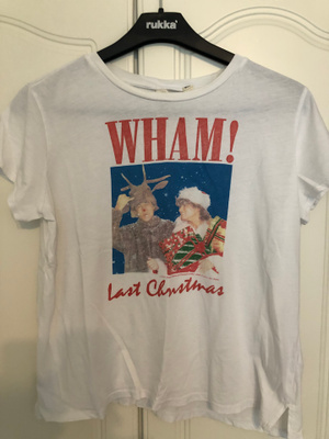 Wham: Last Christmas-paita. Koko: S.