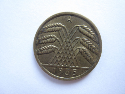 Saksa Weimar 10 Reichspfennig 1935 A