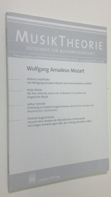 MusikTheorie 4/2006 : zeitschrift fur musikwissenschaft