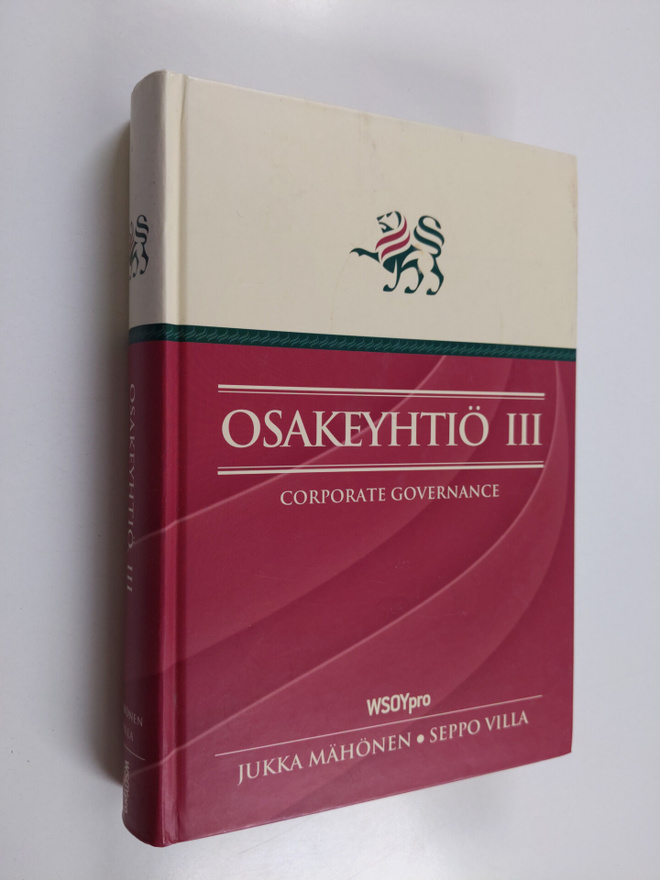 Jukka Mähönen : Osakeyhtiö 3, Corporate governance