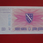 BOSNIA HERTZEGOVINA 10 DINARA 1994 P-41a UNC  (K15-S46) - pikkukuva 2