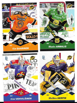 2026-27 Blueline Series 1 kaikki 12 peruskorttia Kärpät