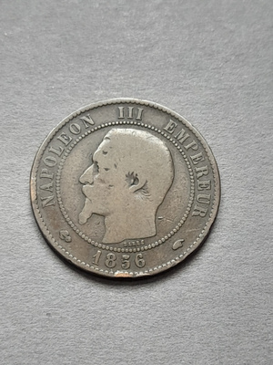 Ranska Dix centimes 1856 A