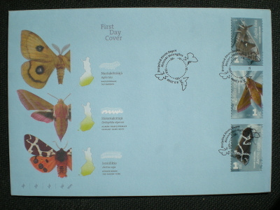 FDC Yöperhosia 1. lk 09.05.2008 - LaPe 1897-1899