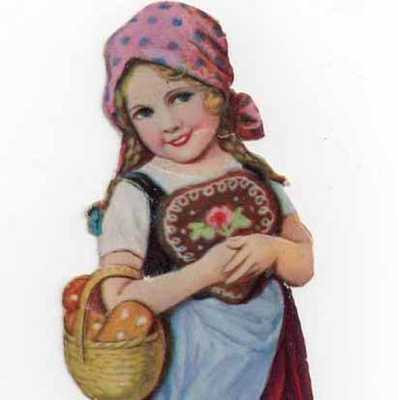 WANHA / Ujo Kerttu pää kallellaan. KORKEA!! 1920-30-l.