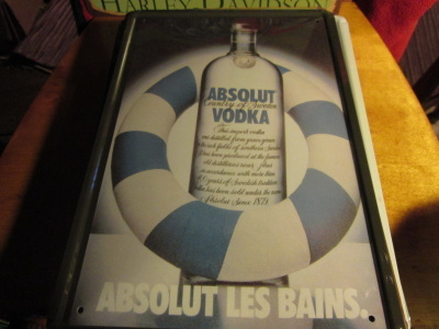 Peltikyltti Absolut Vodka