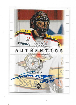 2000 SWE UD Signatures #JM Jarmo Myllys Luleå HF Nimmari