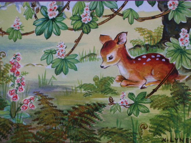 Margaret Lynes bambi hevoskastanjan juurella
