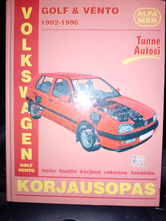 Korjausopas GOLF & VENTO 1992-1996 ( SIS POSTIKULU  )