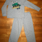 Benetton harmaa dino lämmin pyjama XL 150 - pikkukuva 1