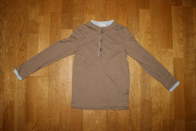 H&M vaaleanruskea trikoinen vaarinpaita 122-128