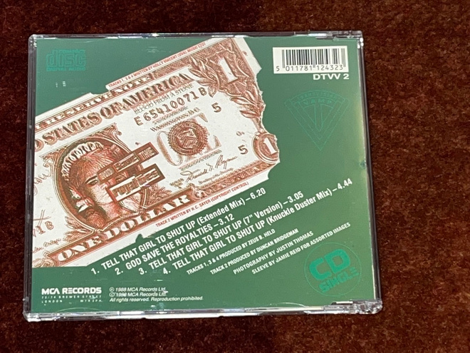 TRANSVISION VAMP - TELL THAT GIRL TO SHUT UP - CD SINGLE