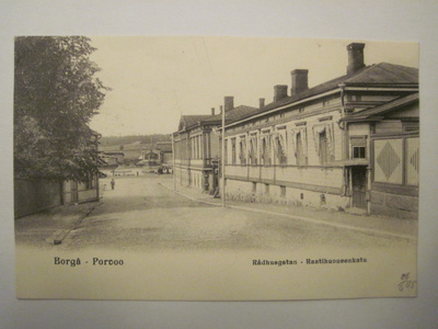 VANHA Postikortti Porvoo Varhainen HUIPPUKUNTO ennen-1905
