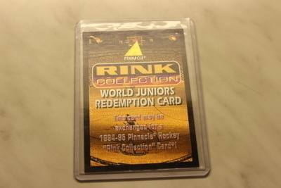 1995-96 Pinnacle Rink Worl Junior Redemtion