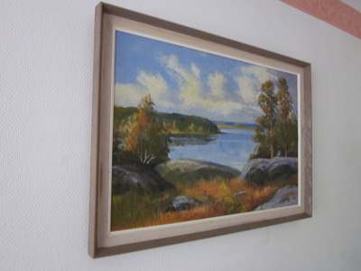 Taulu. Öljyvärimaalaus. R. Vuolas v.1969