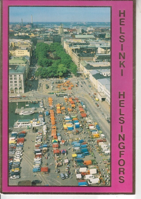 Helsinkikortti ilmavalokuva käyttämättömänä.
