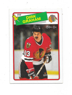 1988-89 OPC #135 Dirk Graham , Chicago Blackhawks