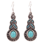 + 314 .. Tiibetin Hopea Crystal Retro Jewelry .. Korvakorut - pikkukuva 3