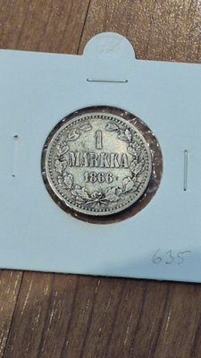 1 markka 1866, Suomi