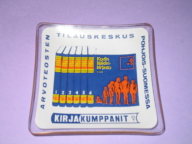 KIRJAKUMPPANIT OY;  VANHA MAINOSLASILAUTANEN