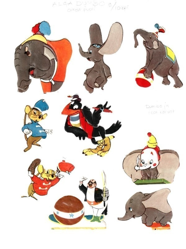 * Alga, Dumbo, IRTOkuvat, A4, oikea, 9/10 kpl *