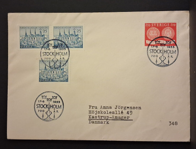 Ruotsi - Fa - 449 - 450 FDC - 1953