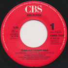 RIKI SORSA :: TÄMÄ KULTAINEN MAA :: VINYYLI 7" 1986 - pikkukuva 2