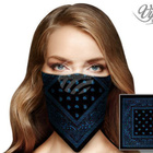 Viper Bandana, 50x50cm, 100% puuvilla, musta tai valkoinen - pikkukuva 4